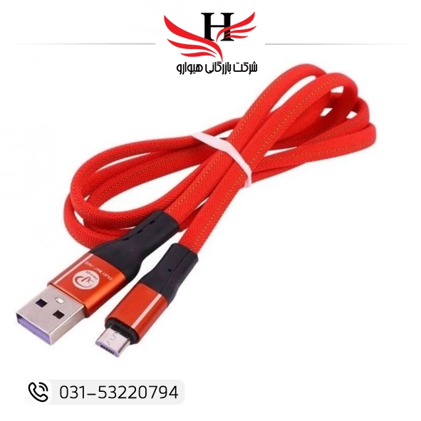 کابل شارژ اندروید ایکس پی مدل XP-C211 مناسب شارژ سریع و انتقال داده با سر نوع تایپ سی و میکرو مخصوص گوشیهای اندروید